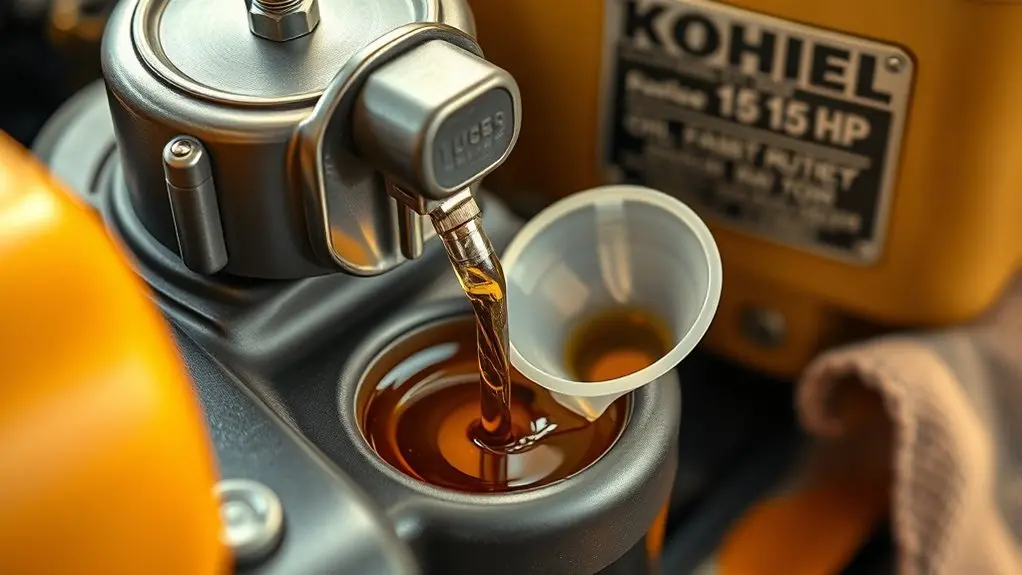 prevent overfilling engine oil