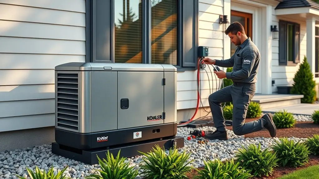 professional kohler generator installation