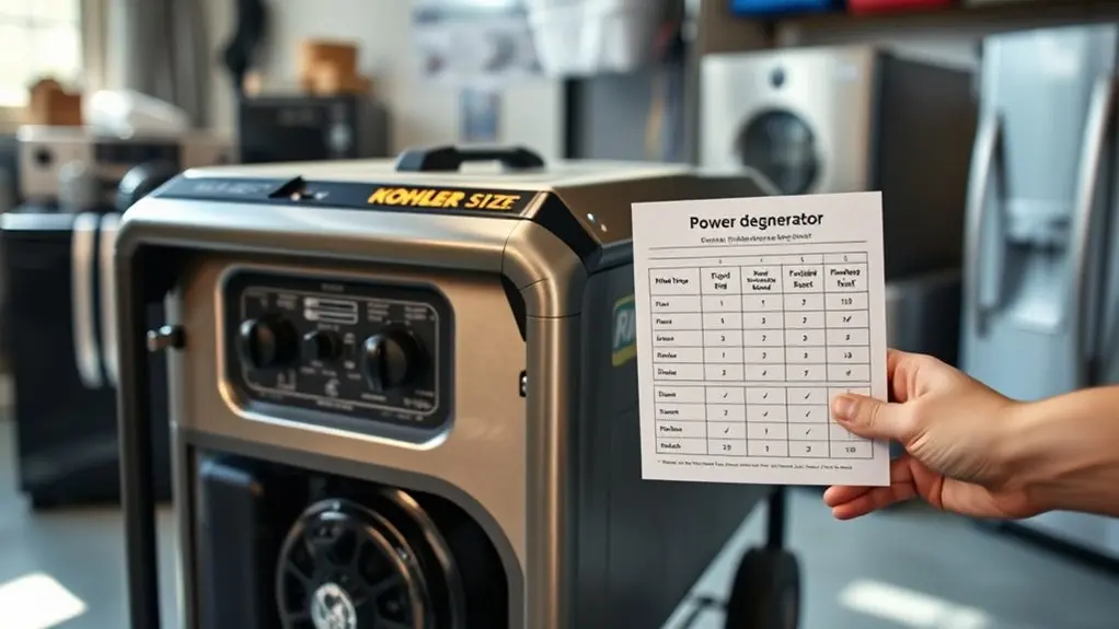 proper generator sizing guidance