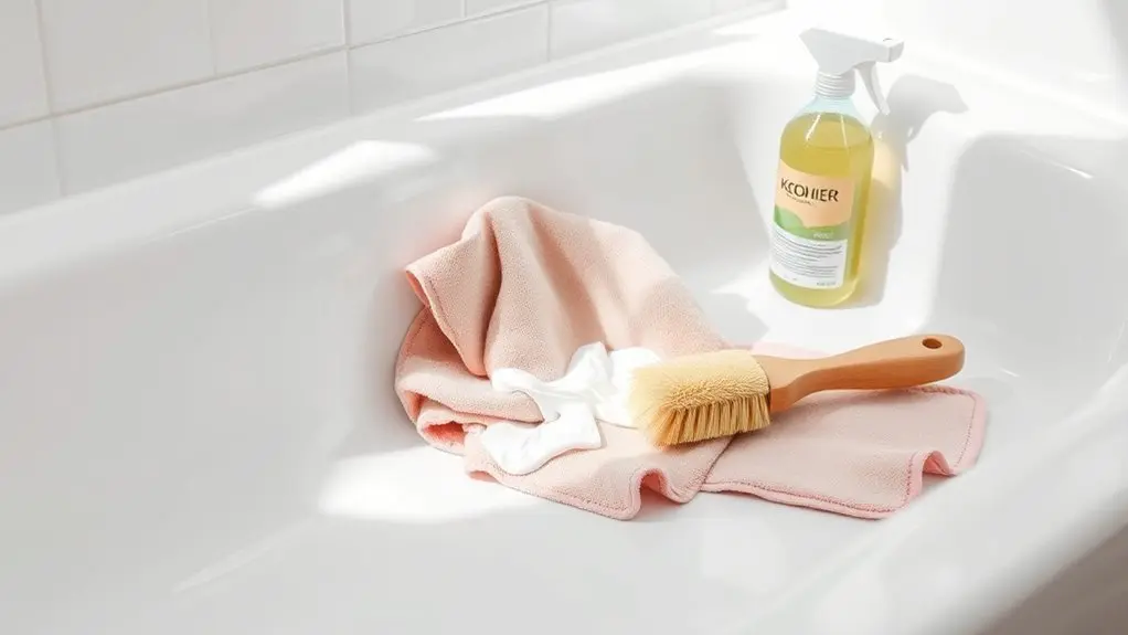 protect shower pan surfaces