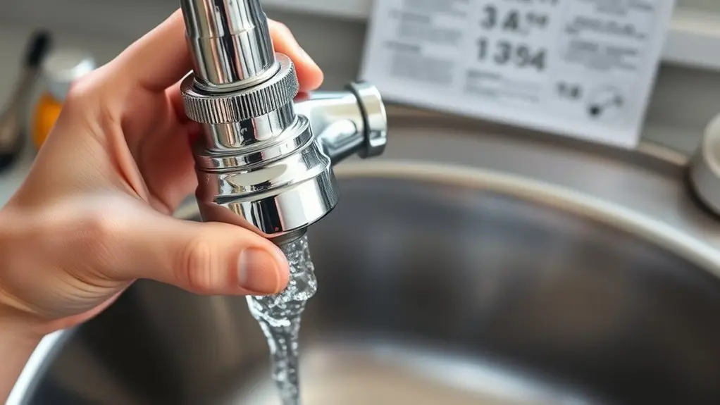 reassemble and test faucet
