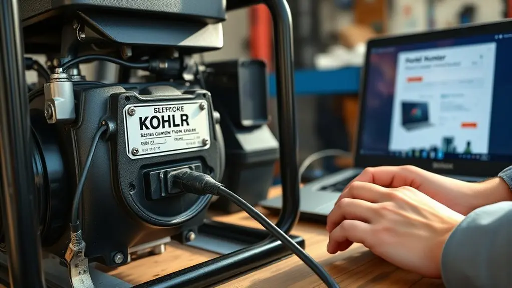 register kohler generator online