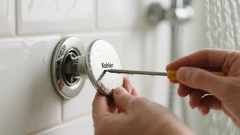 remove kohler shower plate