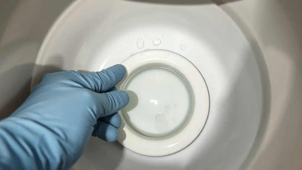 remove old flush valve seal