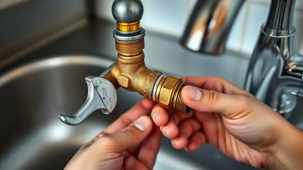 remove old valve carefully