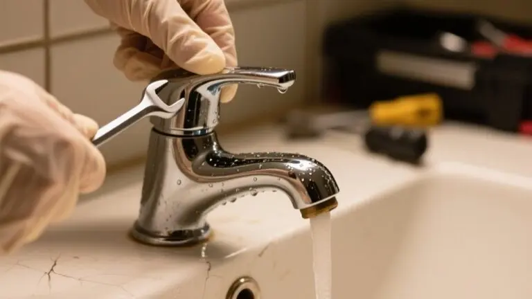 remove stuck faucet handle