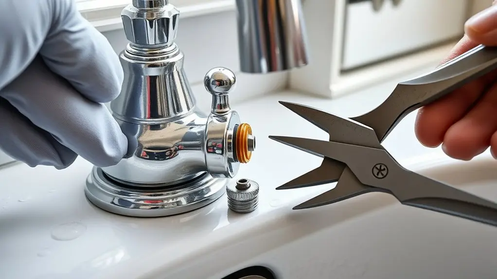 remove stuck handles safely