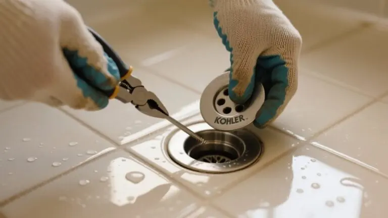 removing kohler shower drain