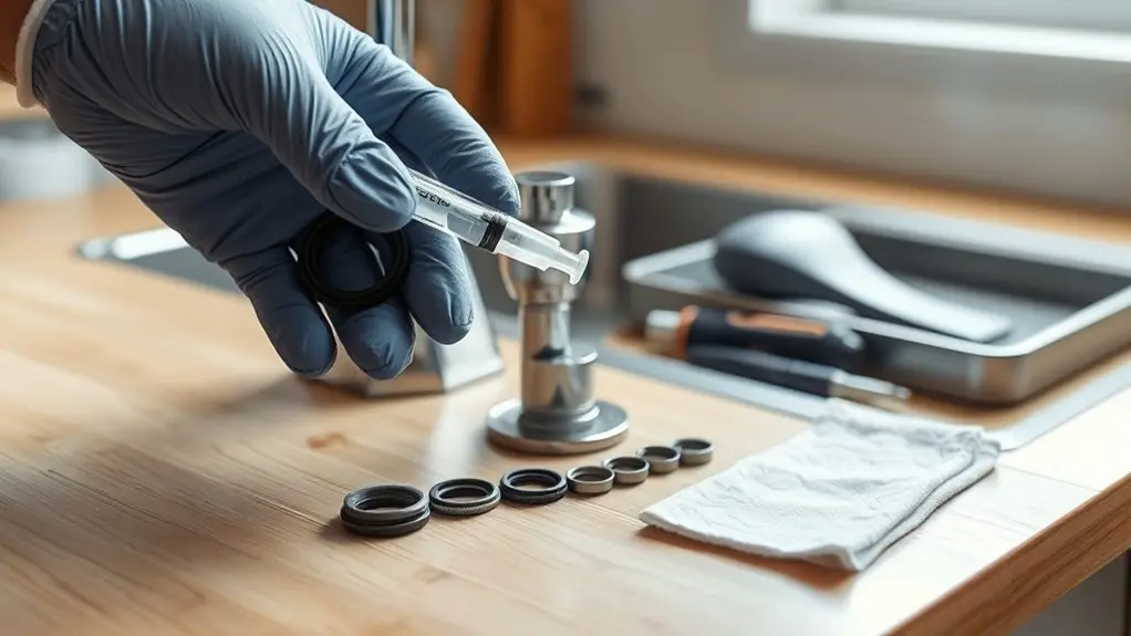 replace seals with lubricant