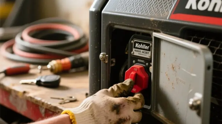 reset kohler generator safely