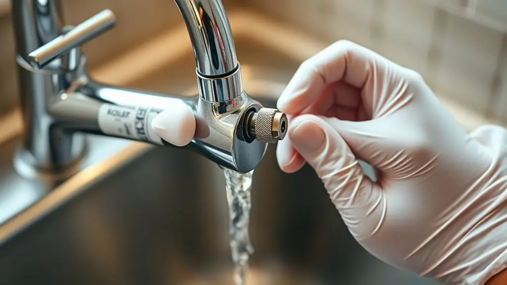 safely remove kohler aerator