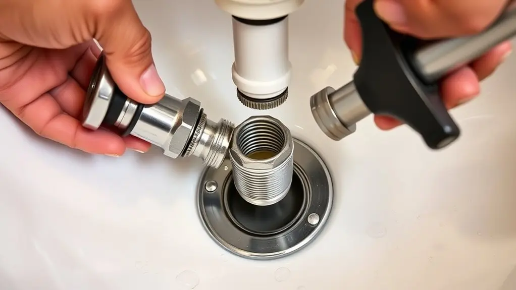 secure drain connections properly