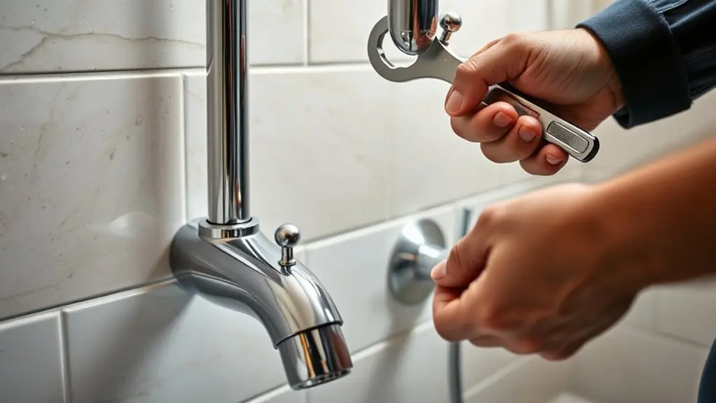securely install kohler faucet
