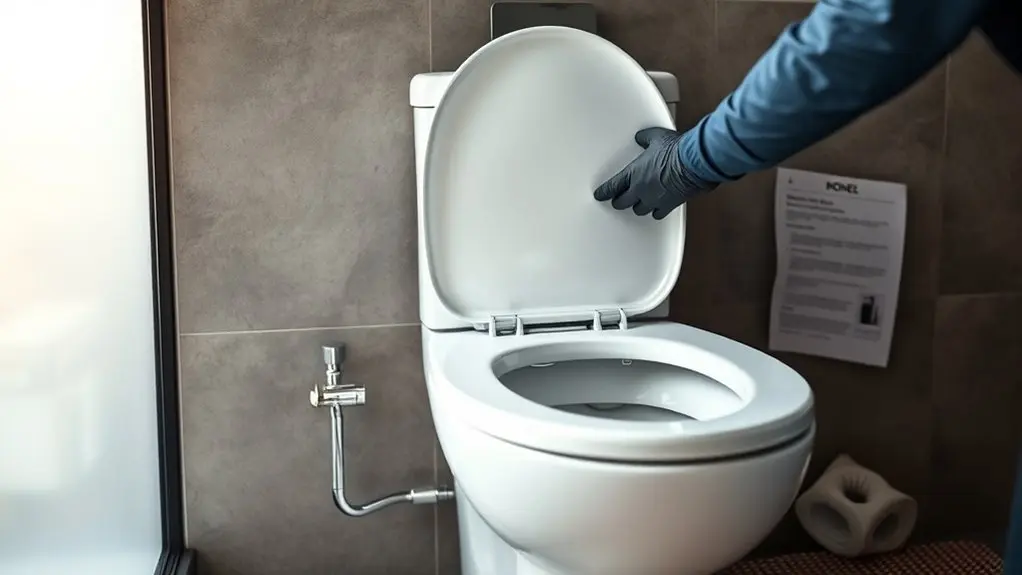smart toilet installation guidance