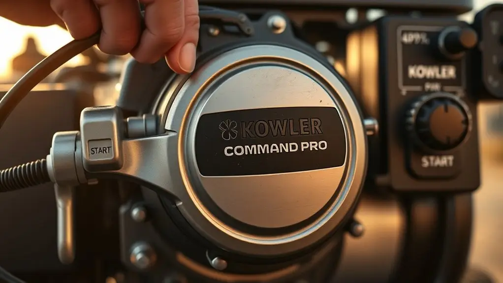 start kohler command pro