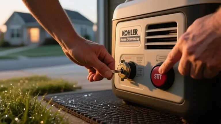starting a kohler generator