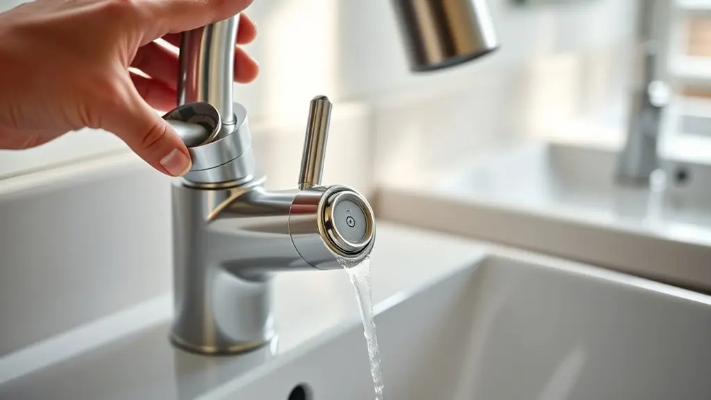 switch kohler faucet manually
