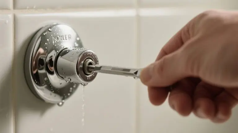 tighten kohler shower handle