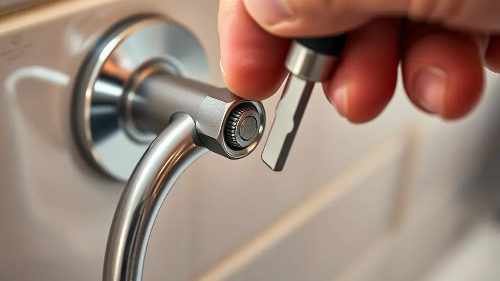 tighten kohler toilet paper holder