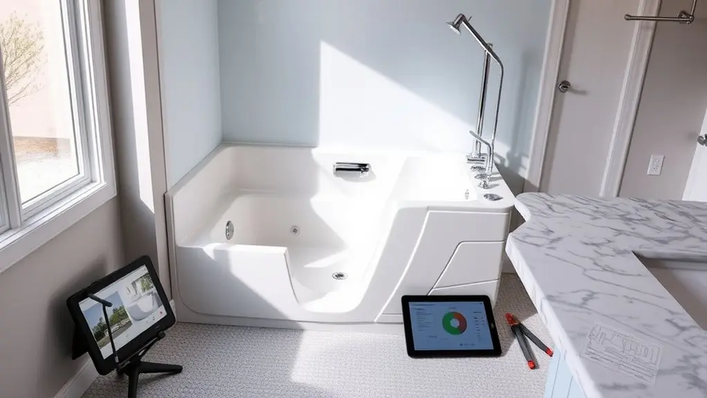 walk in tub cost range