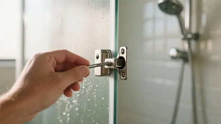 adjusting glass shower hinges