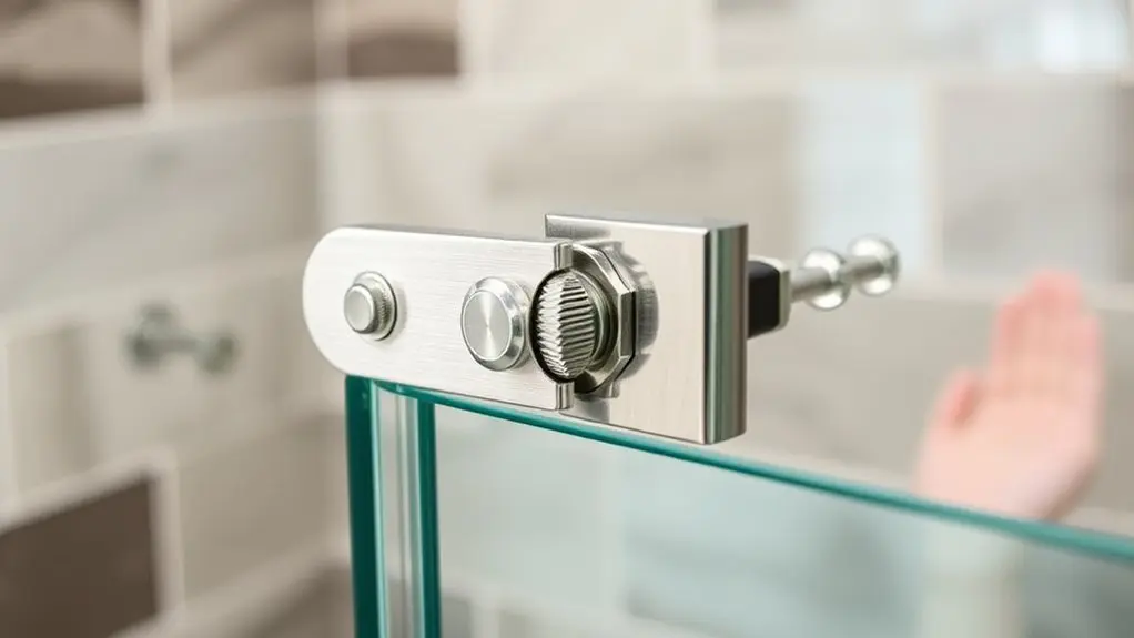 adjusting shower door hinges