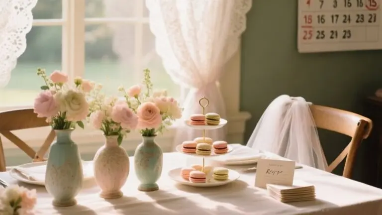 bridal shower planning timeline