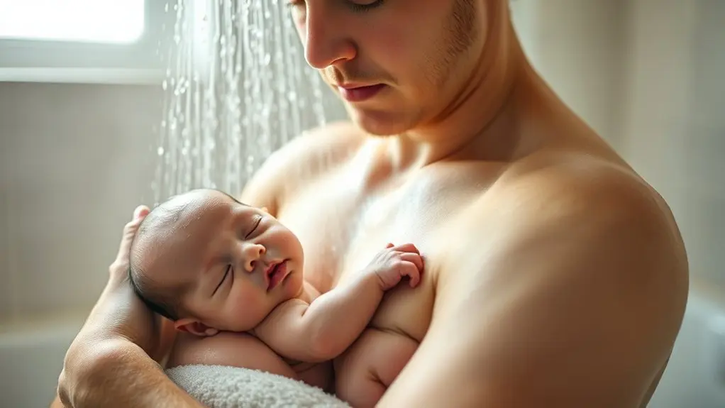 calm cozy shower experience