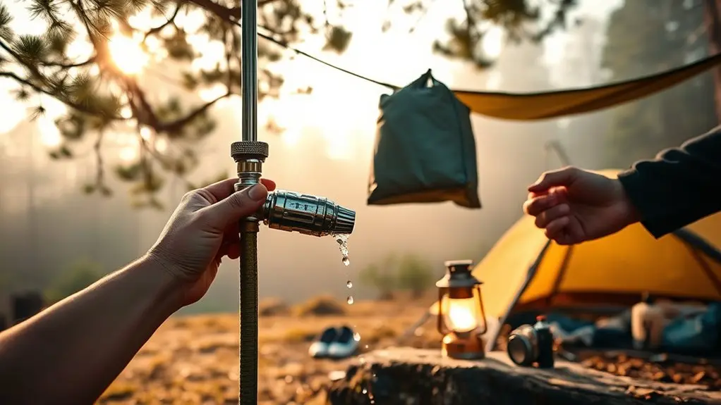 camping shower troubleshooting tips