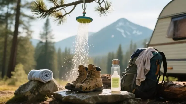 camping showering made easy