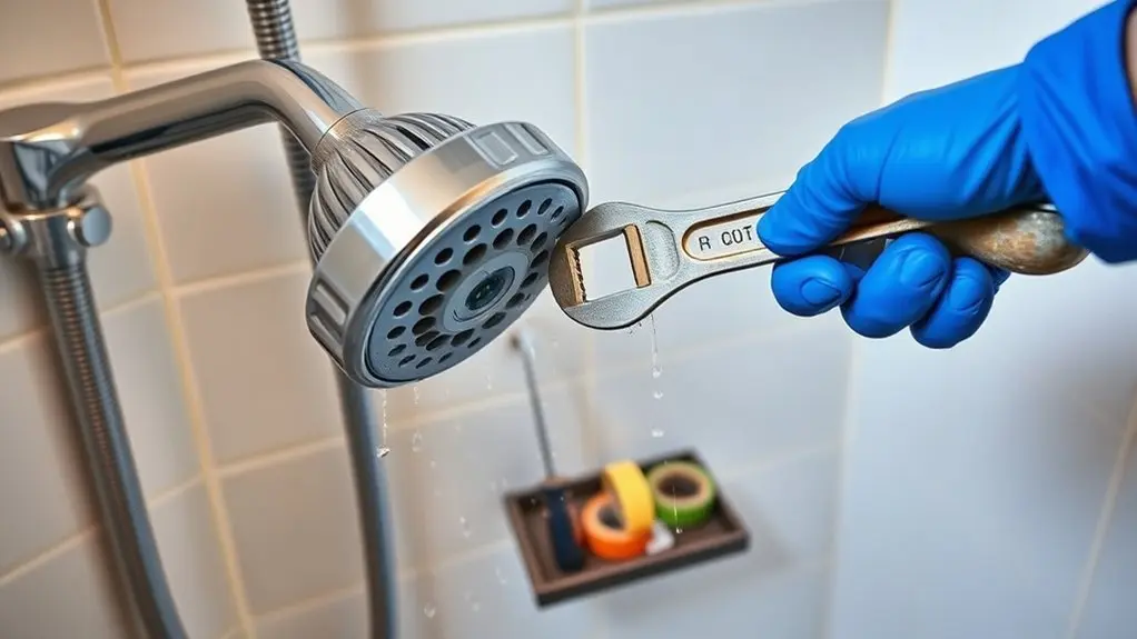 check for shower leaks