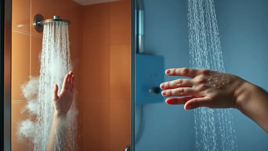 cold showers from malfunctions