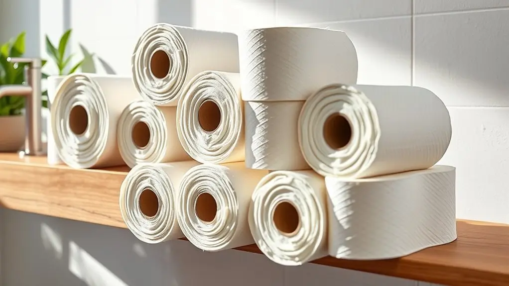 compare roll size and ply