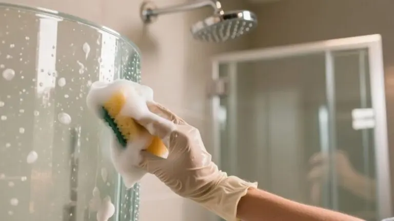 easy fiberglass shower cleaning