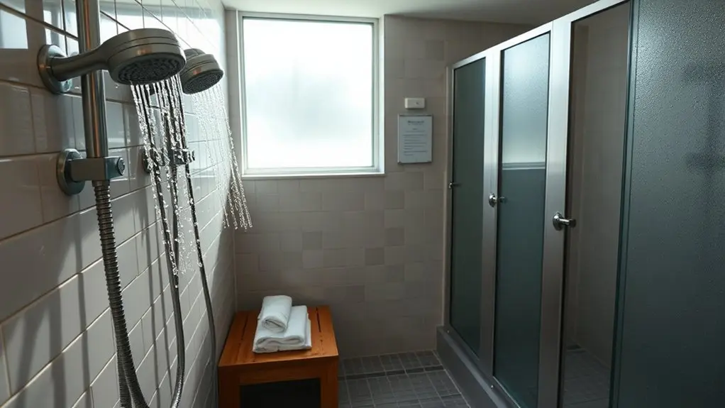 find nearby public showers