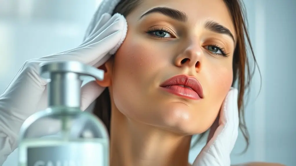 gentle cleansing post botox
