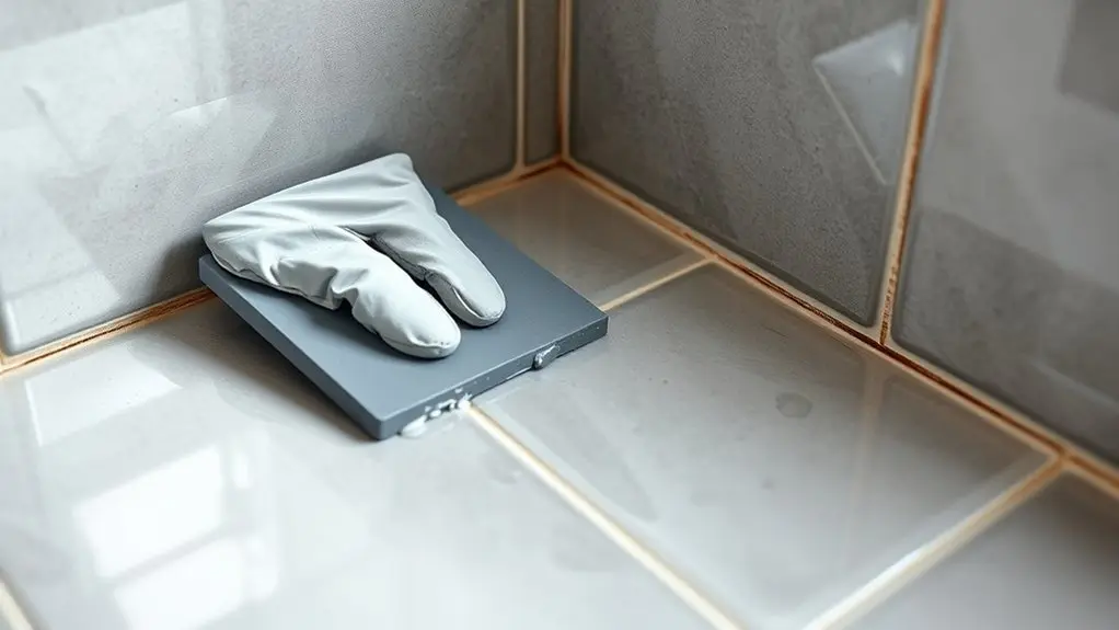 grouting shower time considerations