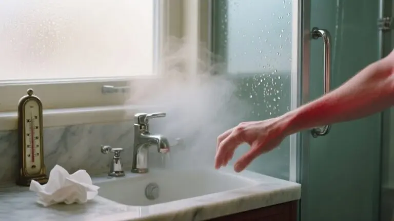 hot shower and fever