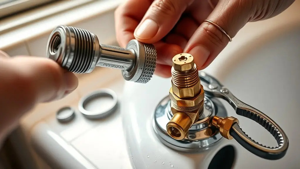 install shower faucet diverter
