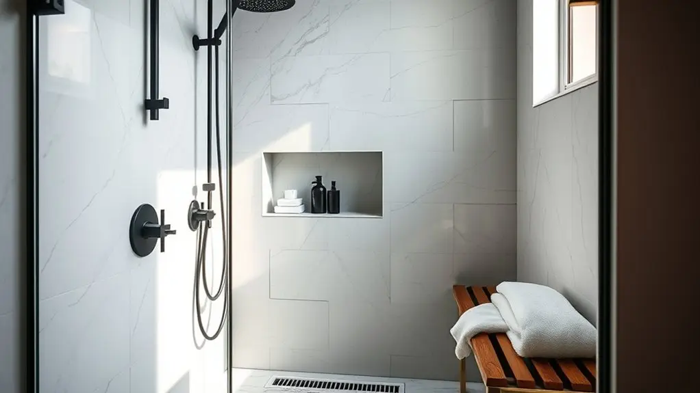 luxurious walk in shower upgrades