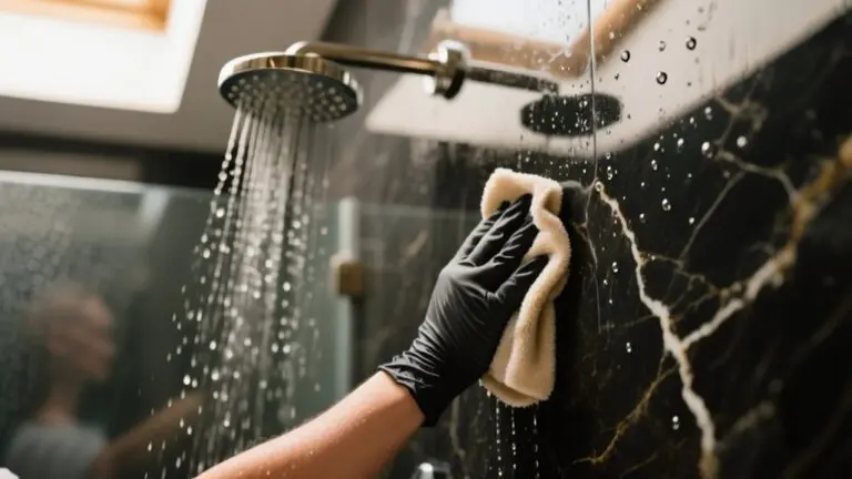 onyx shower wall cleaning