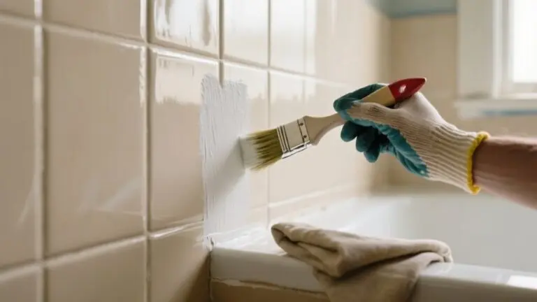 paint shower tile easily