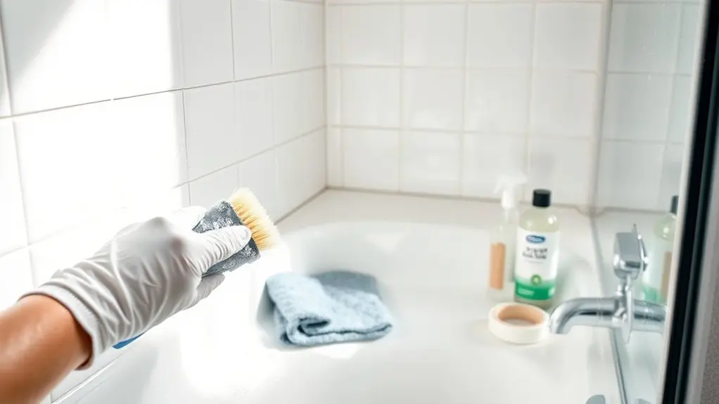 prepare shower tiles thoroughly