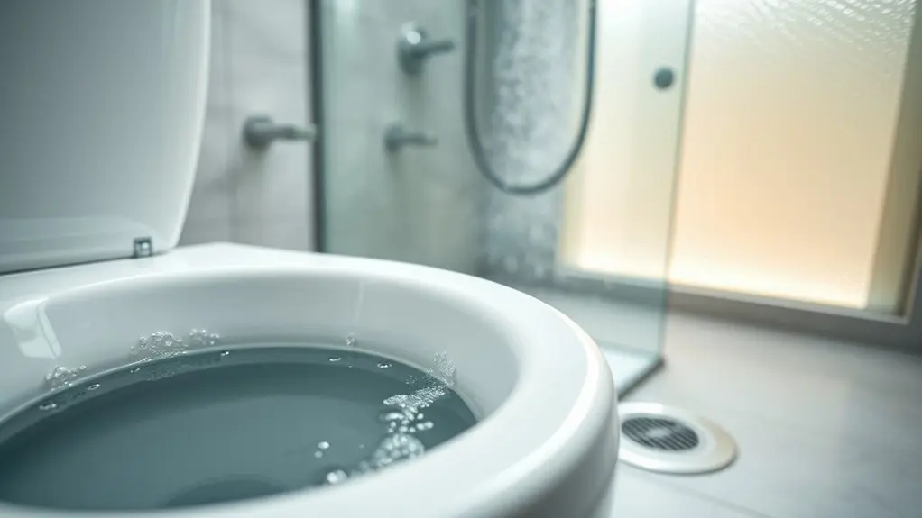 prevent toilet bubbling issues