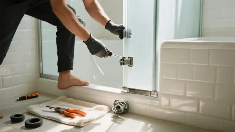 removing shower doors tutorial