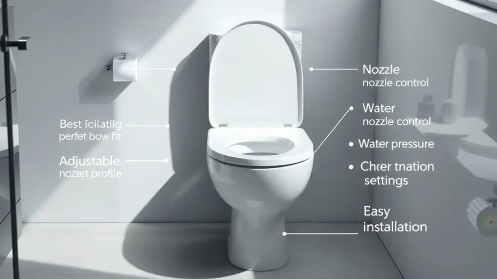 round toilet bidet considerations