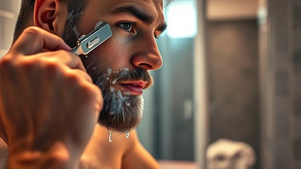 shave after warm shower
