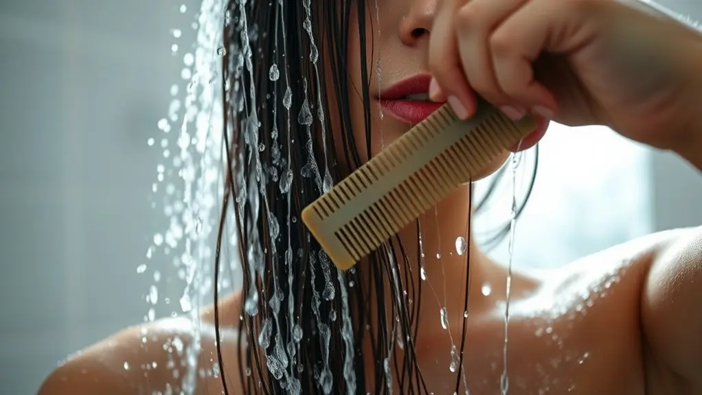 Should You Brush Your Hair In The Shower – Quick Facts 2 shower brushing promotes hair health