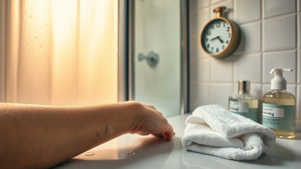 shower carefully after tattoo