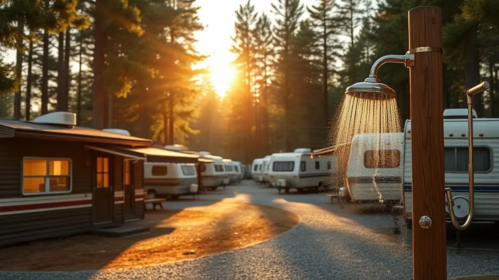 shower facilities at campgrounds